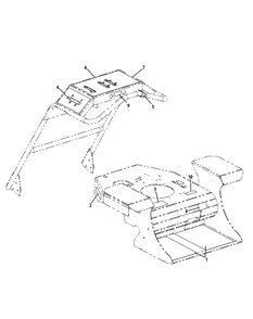 Decal Assembly Diagram and Parts List for 56A443TH (750-XP)(2009 & 2010) Cub Cadet Lawn Mower